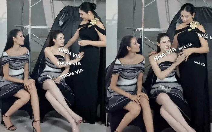 Đỗ Thị Hà có phản ứng gây chú ý khi được một hoa hậu Vbiz nhả vía mang bầu